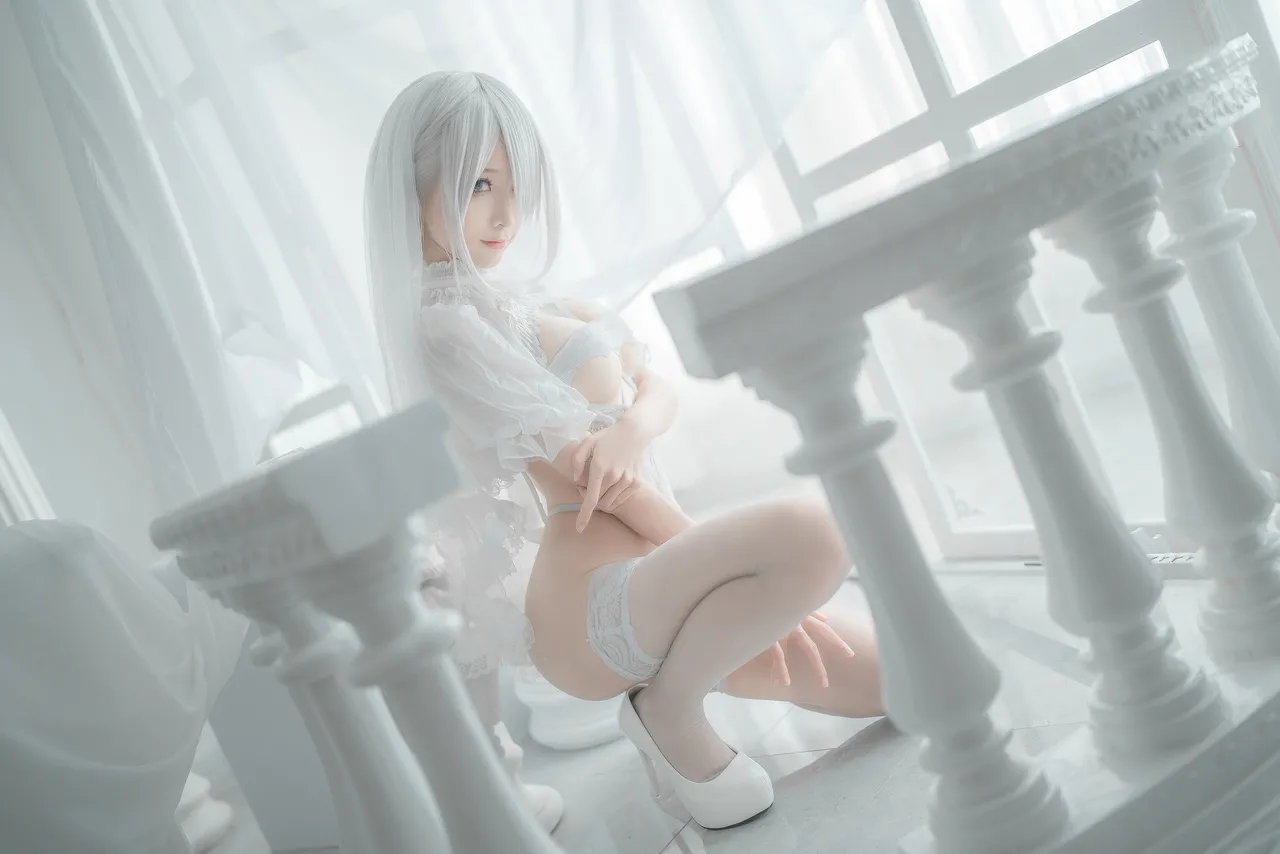 蠢沫沫 - 2B 白婚纱-erohere40.webp