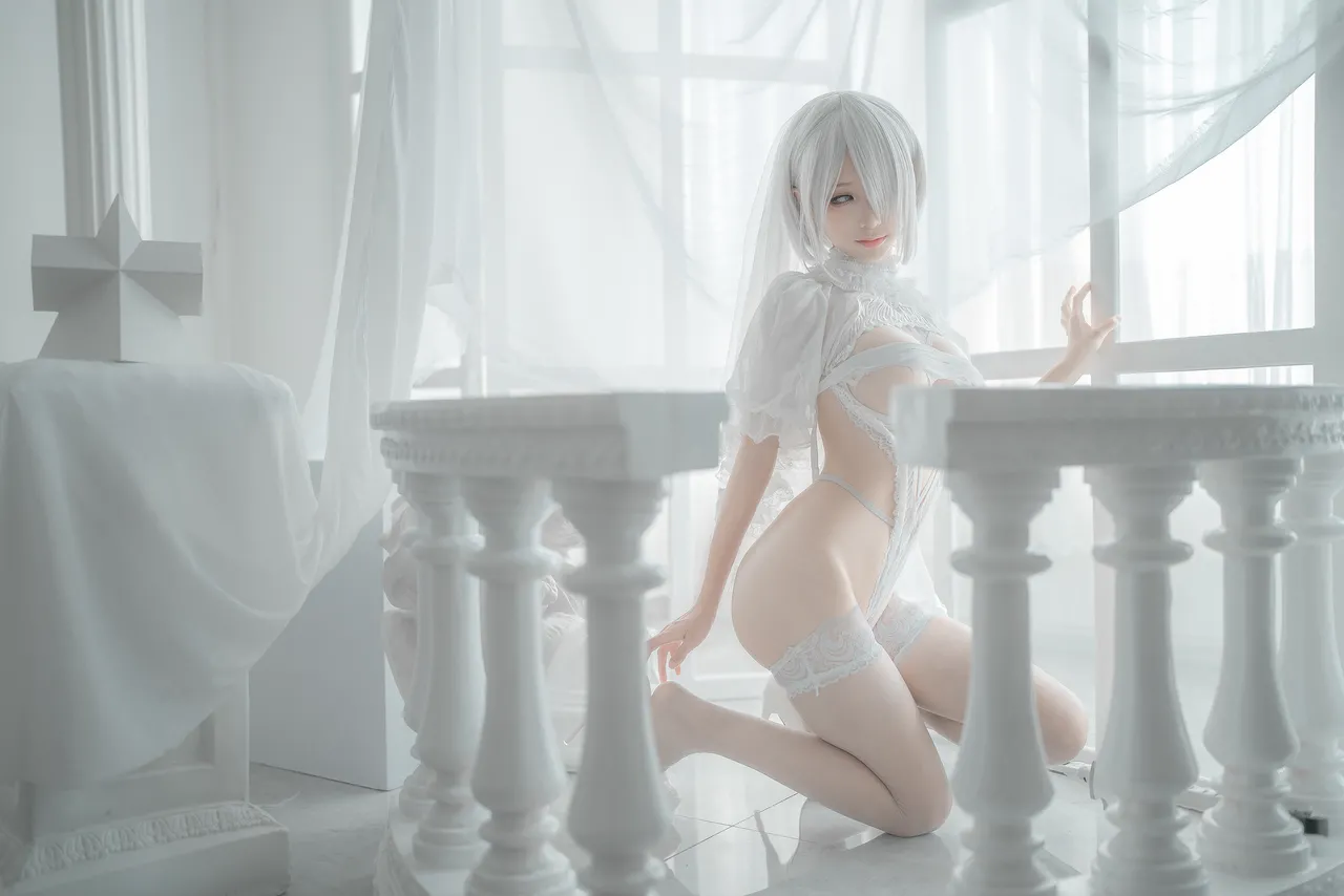 蠢沫沫 - 2B 白婚纱-erohere42.webp