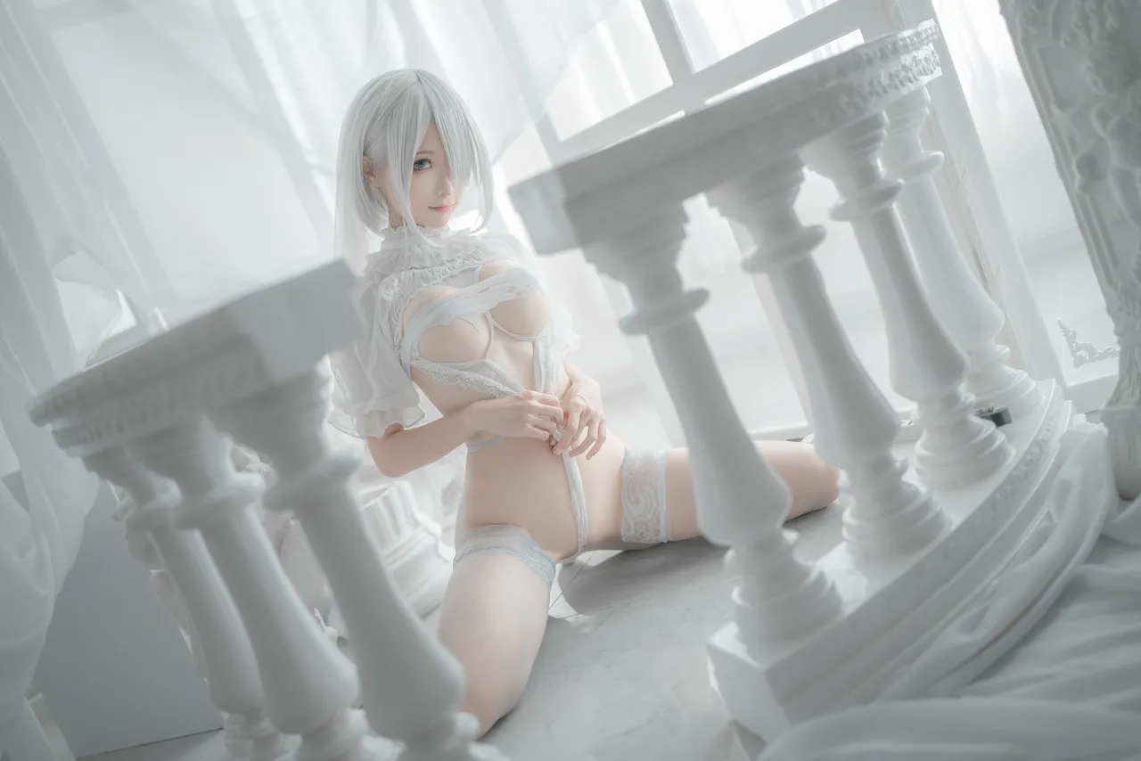 蠢沫沫 - 2B 白婚纱-erohere46.webp