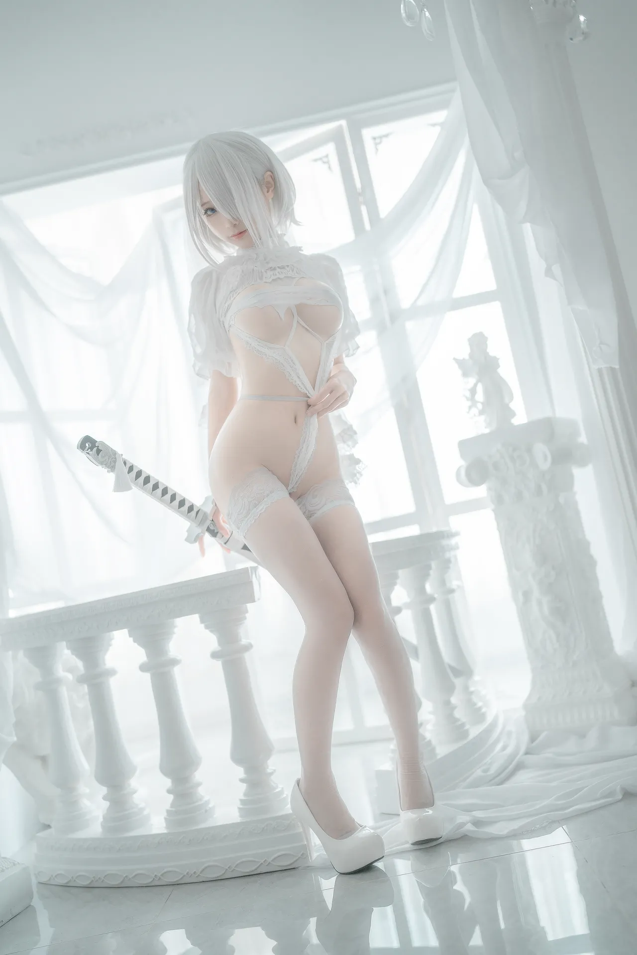 蠢沫沫 - 2B 白婚纱-erohere60.webp