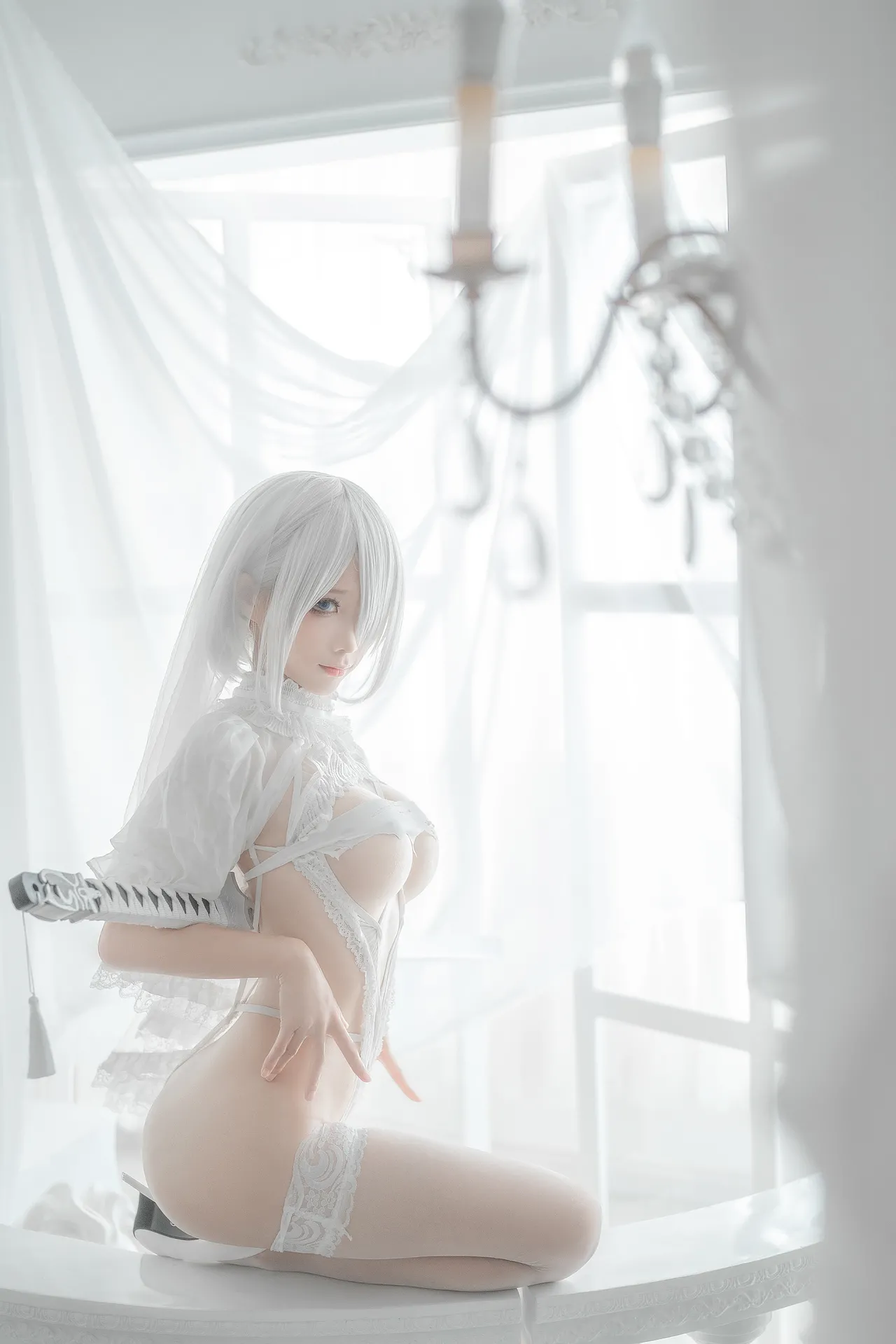 蠢沫沫 - 2B 白婚纱-erohere7.webp