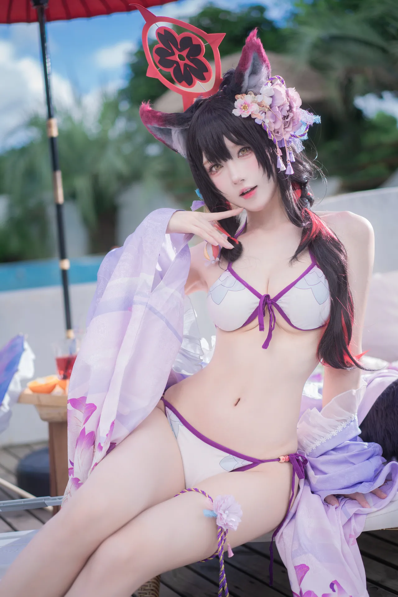 阿包也是兔娘 - 蔚蓝档案 狐坂若藻 水着-erohere1.webp