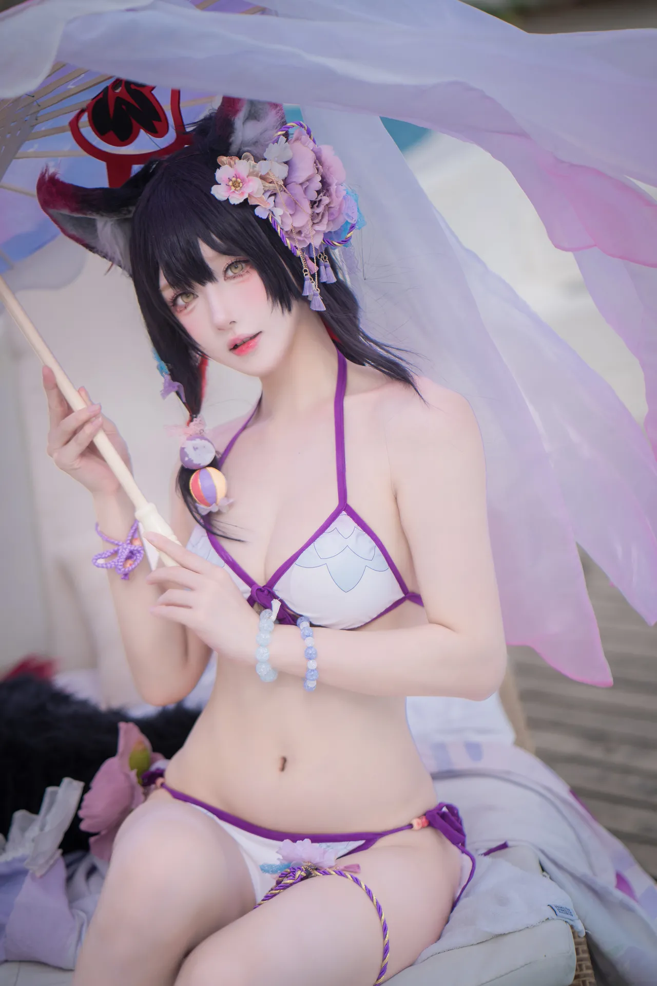 阿包也是兔娘 - 蔚蓝档案 狐坂若藻 水着-erohere10.webp