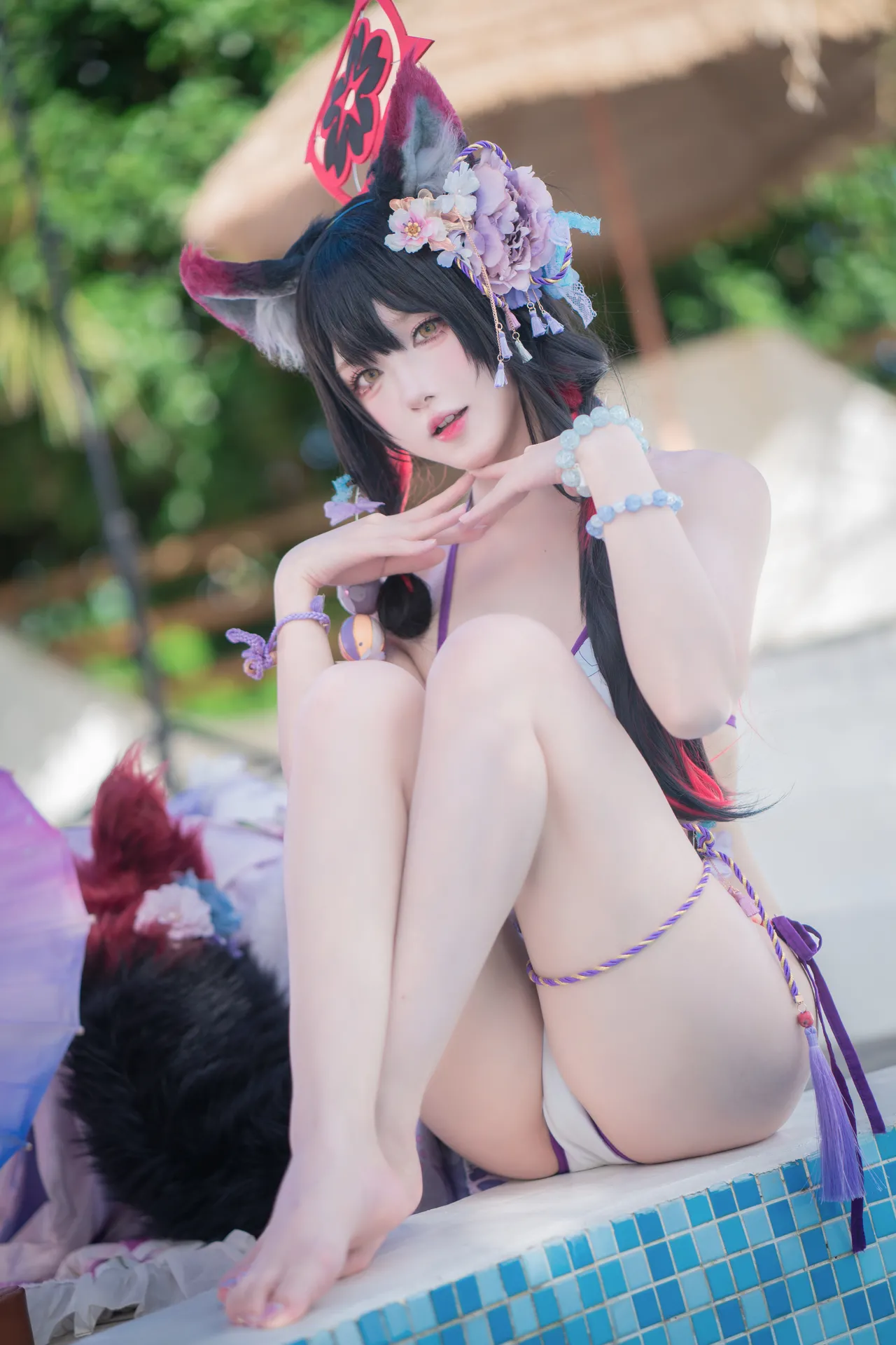 阿包也是兔娘 - 蔚蓝档案 狐坂若藻 水着-erohere18.webp