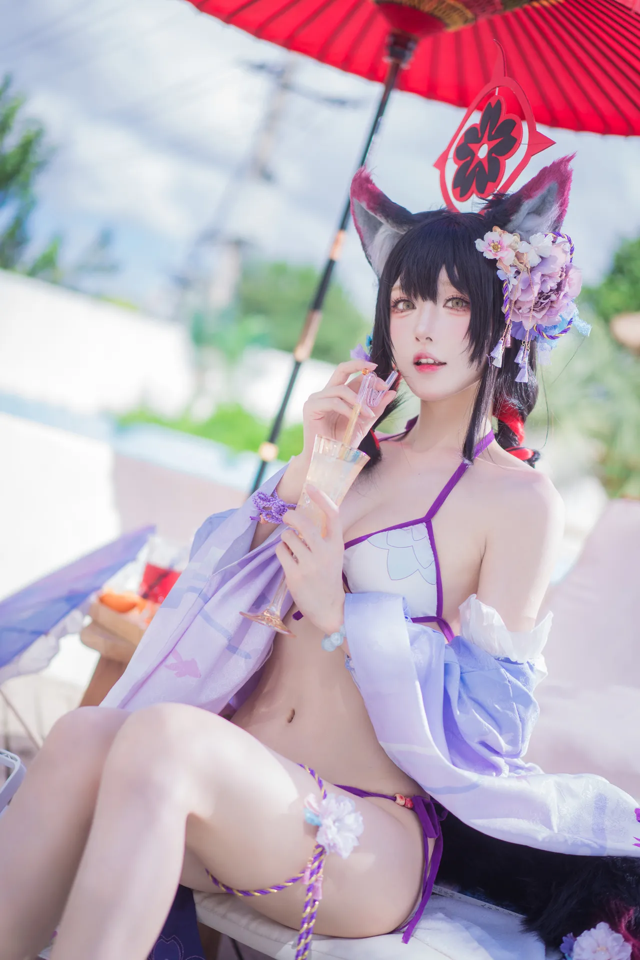 阿包也是兔娘 - 蔚蓝档案 狐坂若藻 水着-erohere4.webp