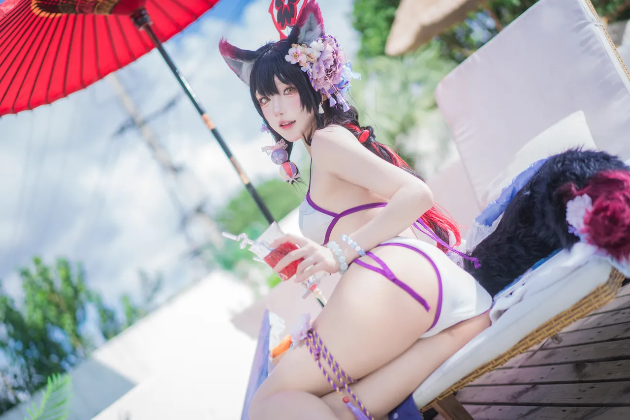 阿包也是兔娘 - 蔚蓝档案 狐坂若藻 水着-erohere6.webp