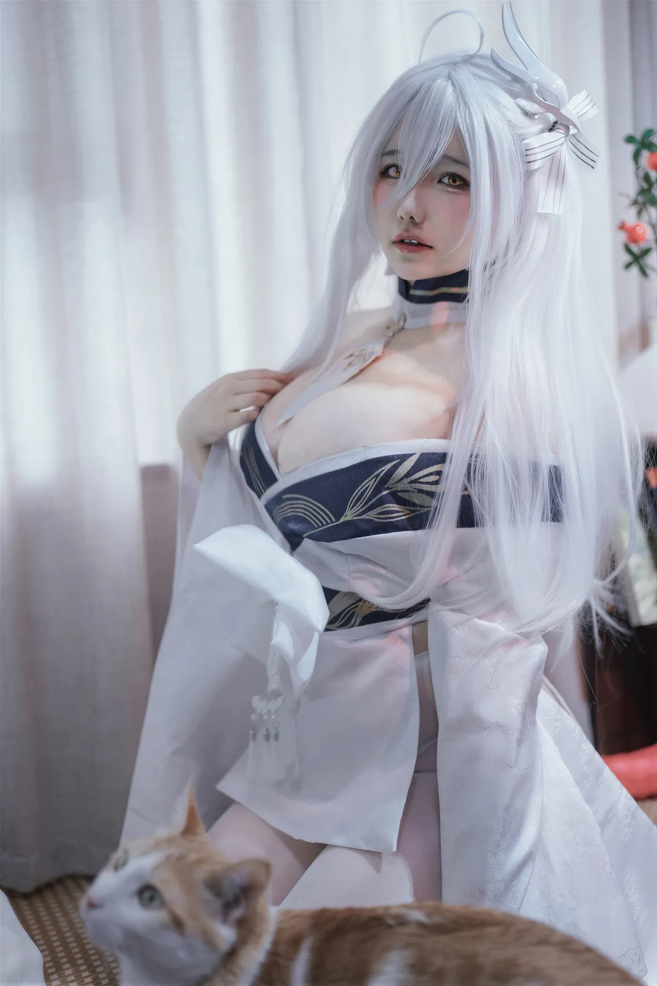 阿半今天很开心 - 碧蓝航线 白凤 和服-erohere2.webp