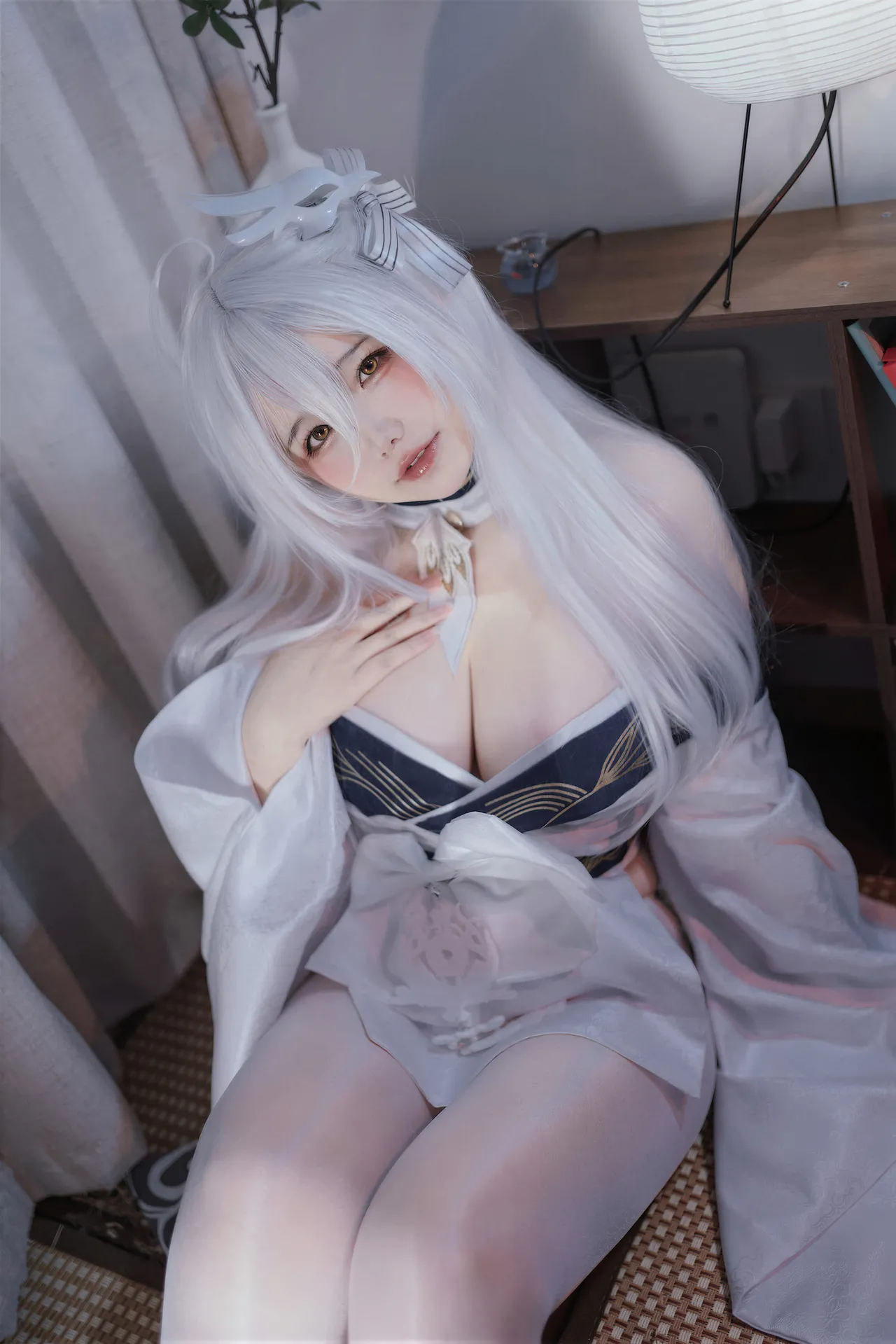阿半今天很开心 - 碧蓝航线 白凤 和服-erohere9.webp
