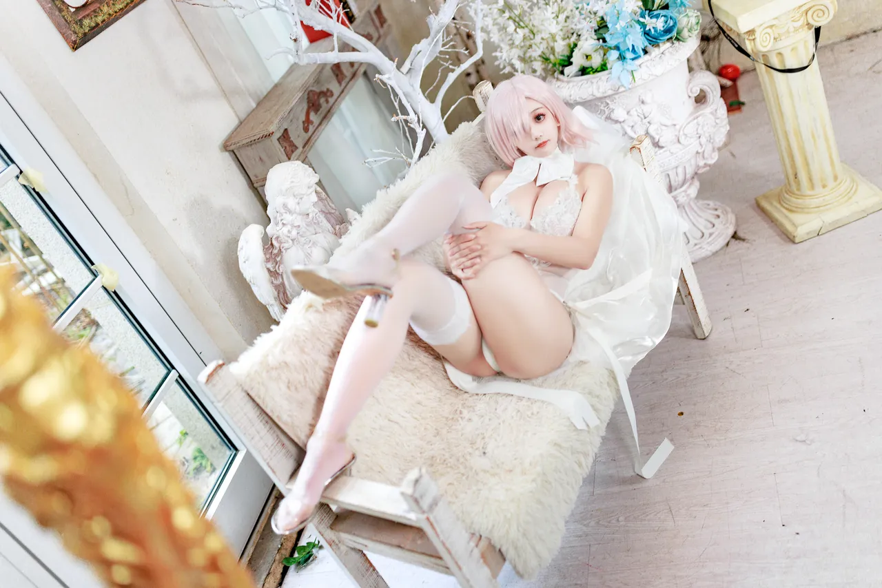 阿雪雪_yuk - FGO 玛修 婚纱同人-erohere24.webp