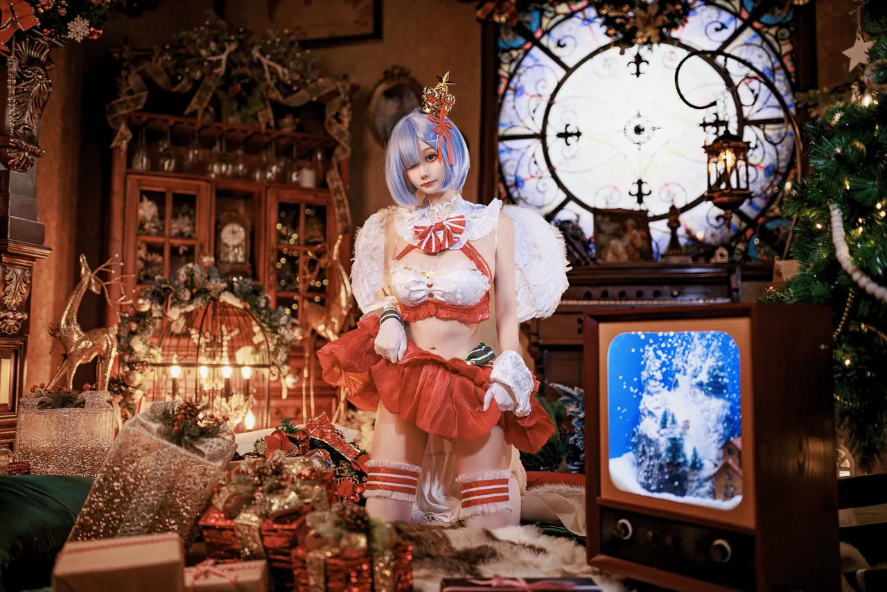 阿雪雪_yuki - 从零开始的异世界生活 蕾姆 圣诞小天使-erohere11.webp