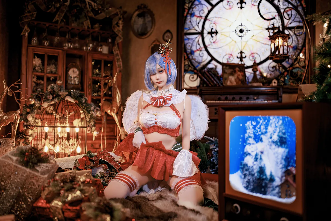 阿雪雪_yuki - 从零开始的异世界生活 蕾姆 圣诞小天使-erohere12.webp