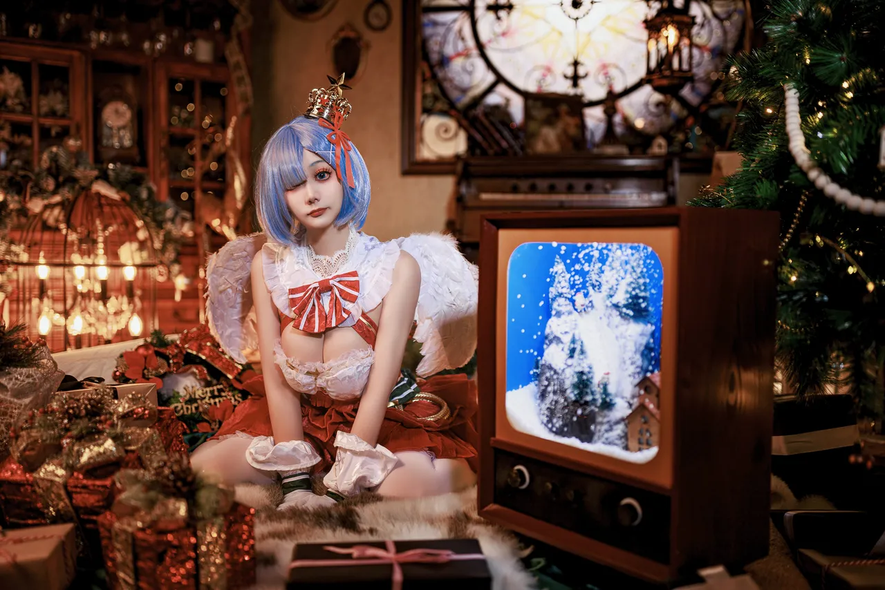 阿雪雪_yuki - 从零开始的异世界生活 蕾姆 圣诞小天使-erohere13.webp