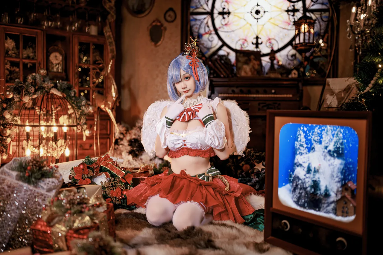 阿雪雪_yuki - 从零开始的异世界生活 蕾姆 圣诞小天使-erohere19.webp