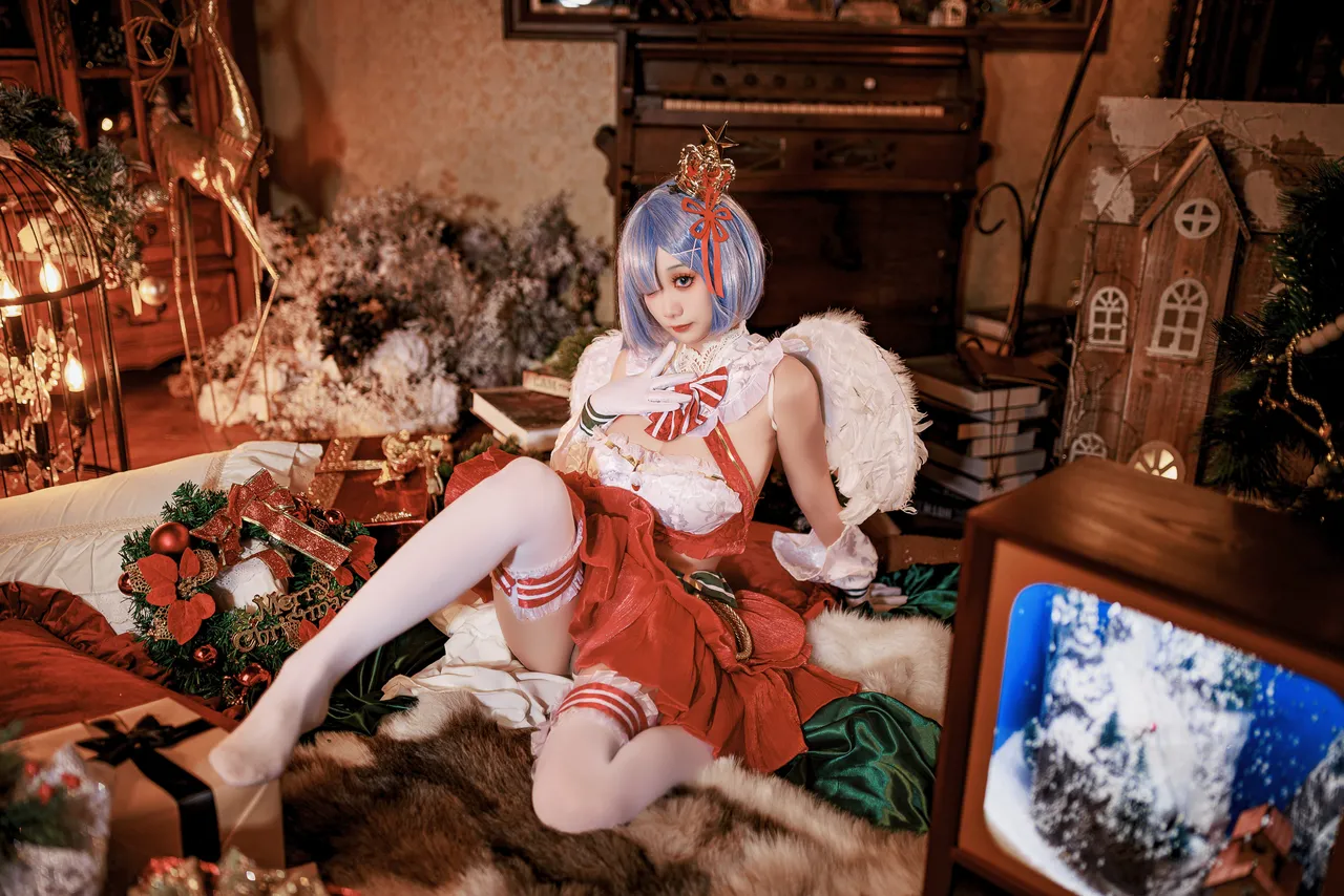 阿雪雪_yuki - 从零开始的异世界生活 蕾姆 圣诞小天使-erohere23.webp