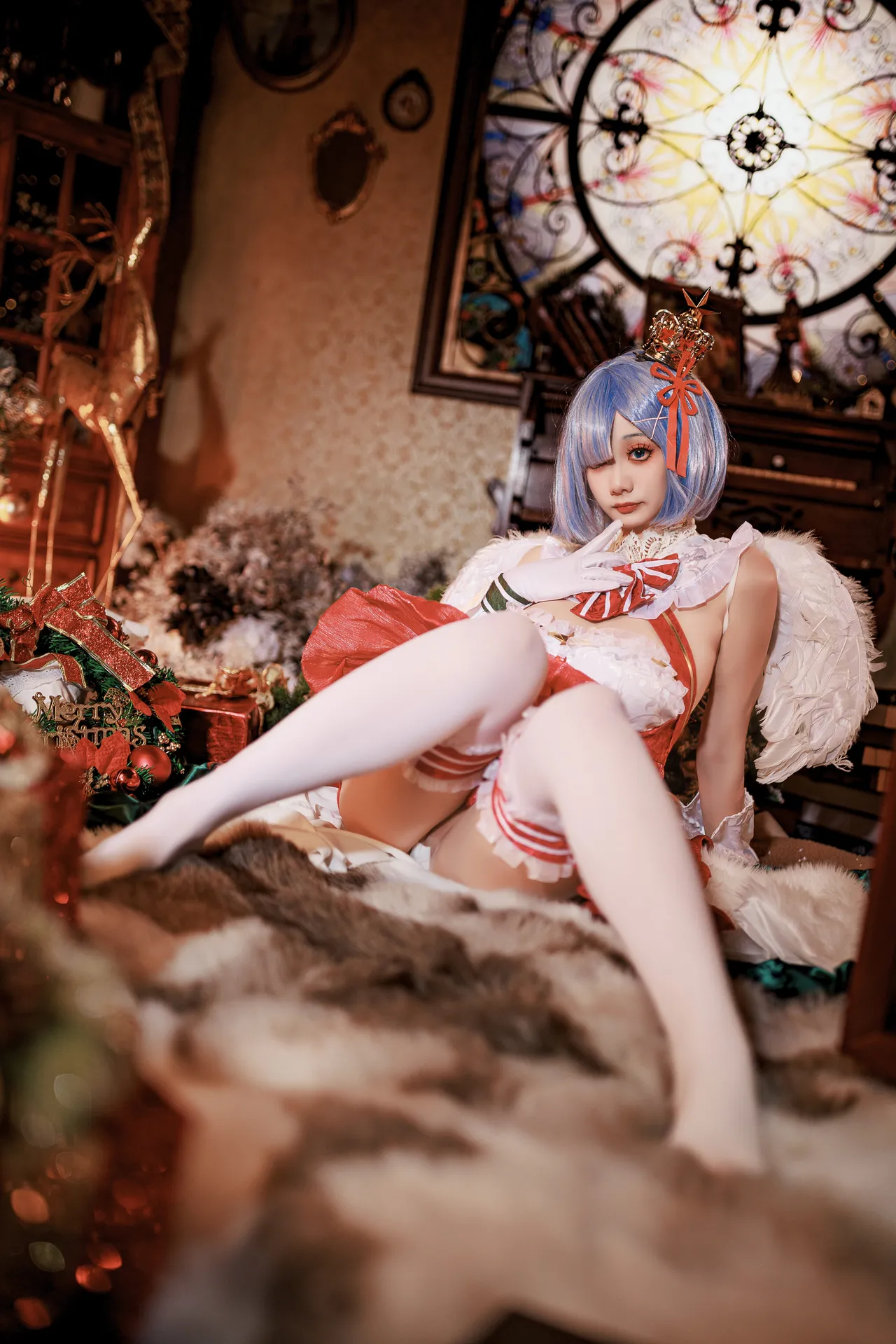 阿雪雪_yuki - 从零开始的异世界生活 蕾姆 圣诞小天使-erohere24.webp