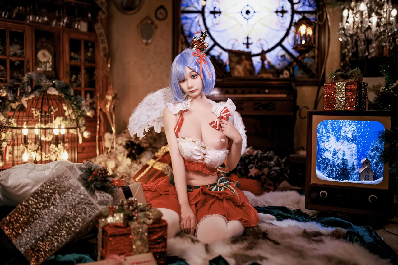 阿雪雪_yuki - 从零开始的异世界生活 蕾姆 圣诞小天使-erohere48.webp