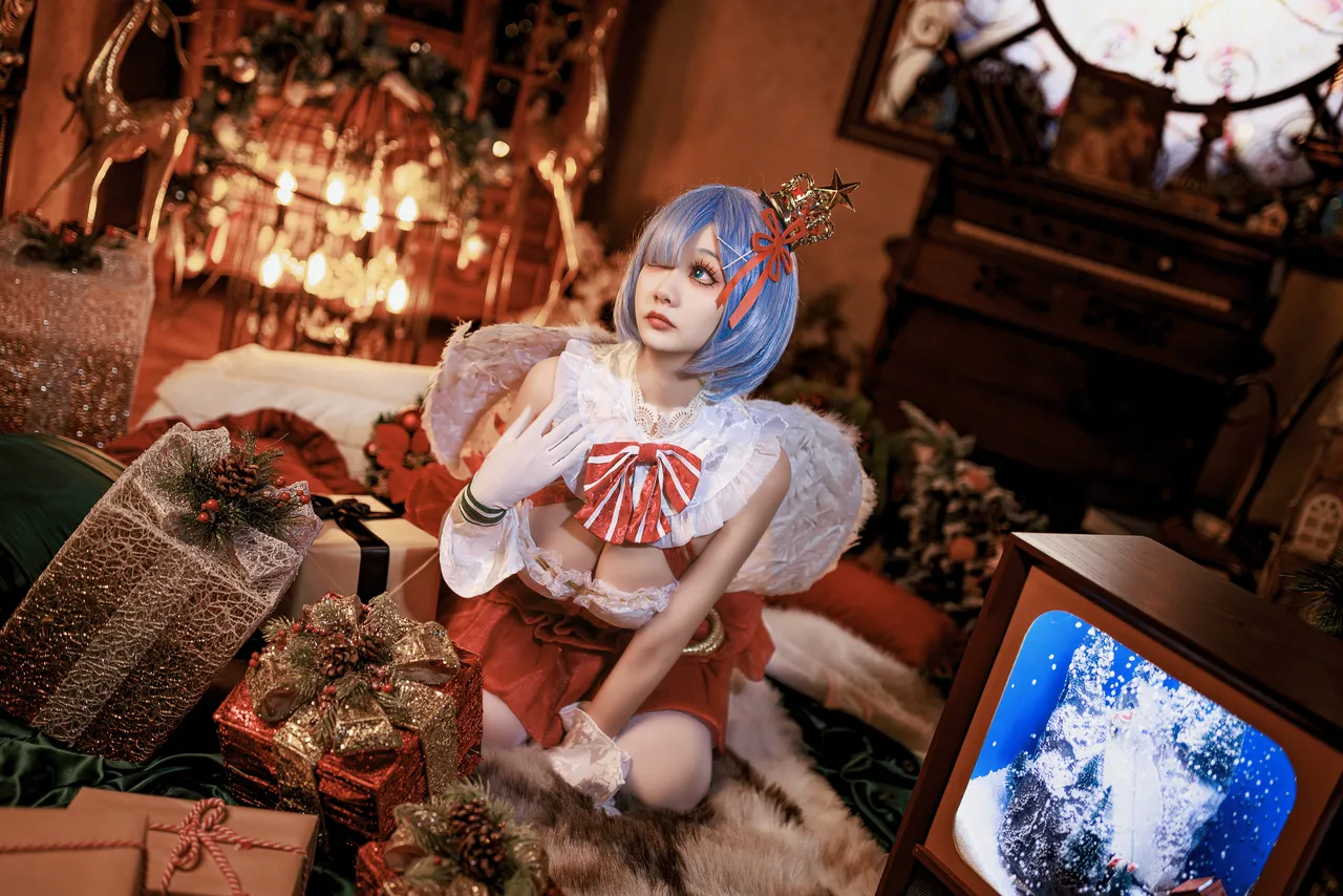 阿雪雪_yuki - 从零开始的异世界生活 蕾姆 圣诞小天使-erohere8.webp