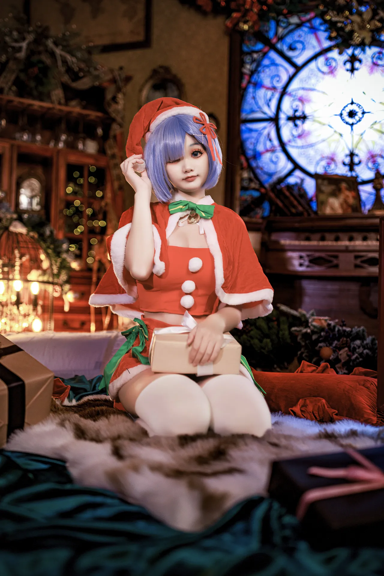 阿雪雪_yuki - 从零开始的异世界生活 蕾姆 圣诞装-erohere10.webp