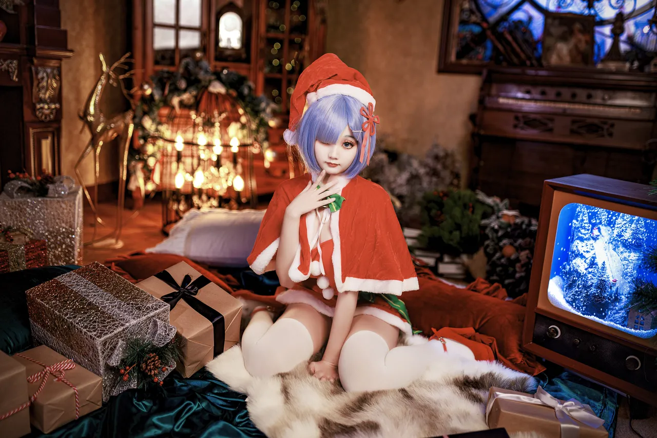 阿雪雪_yuki - 从零开始的异世界生活 蕾姆 圣诞装-erohere4.webp
