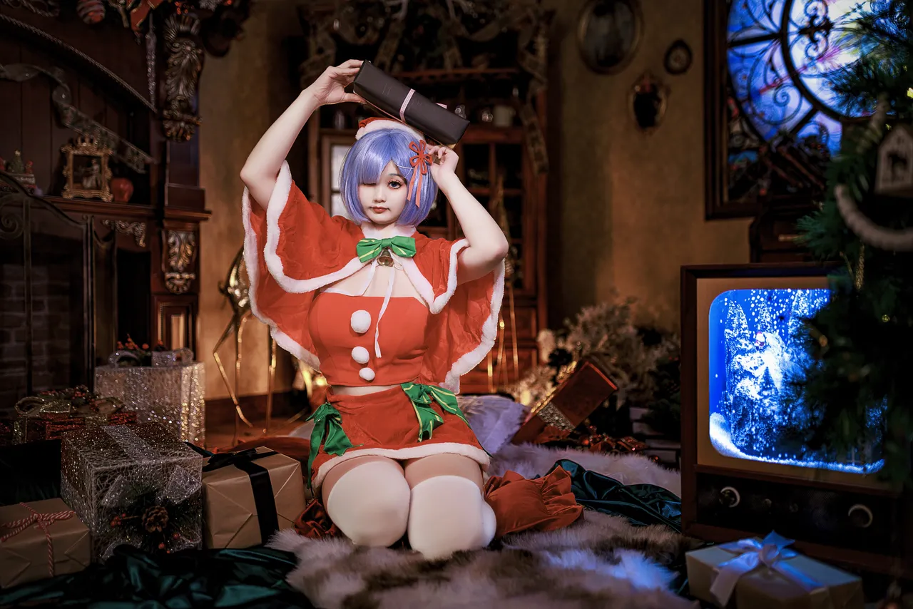 阿雪雪_yuki - 从零开始的异世界生活 蕾姆 圣诞装-erohere43.webp