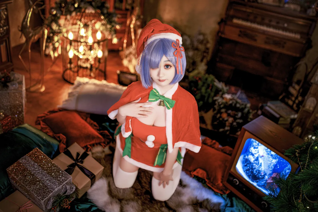 阿雪雪_yuki - 从零开始的异世界生活 蕾姆 圣诞装-erohere6.webp