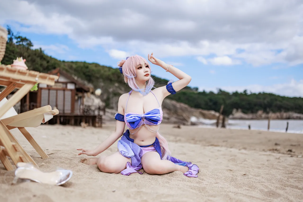阿雪雪_yuki - 原神 珊瑚宫心海 泳装-erohere11.webp