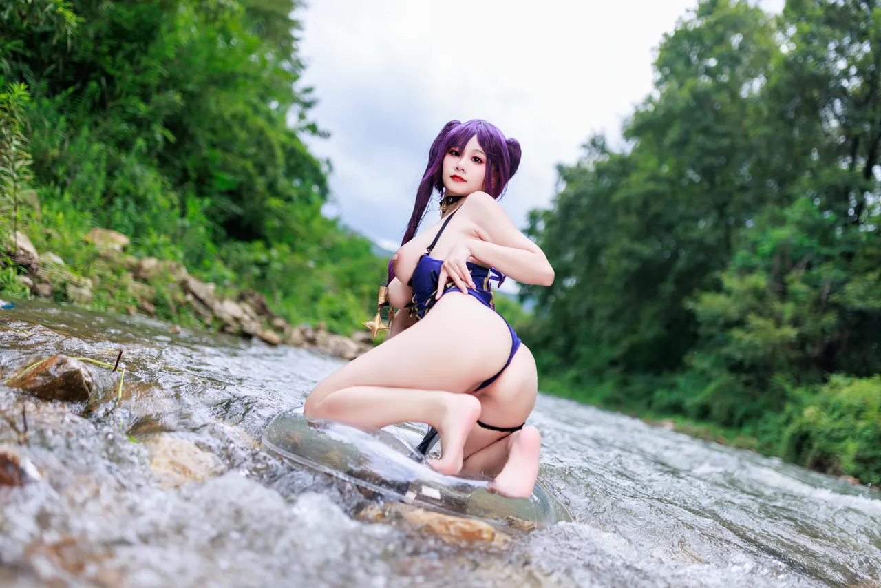 阿雪雪_yuki - 原神 莫娜 泳装-erohere46.webp