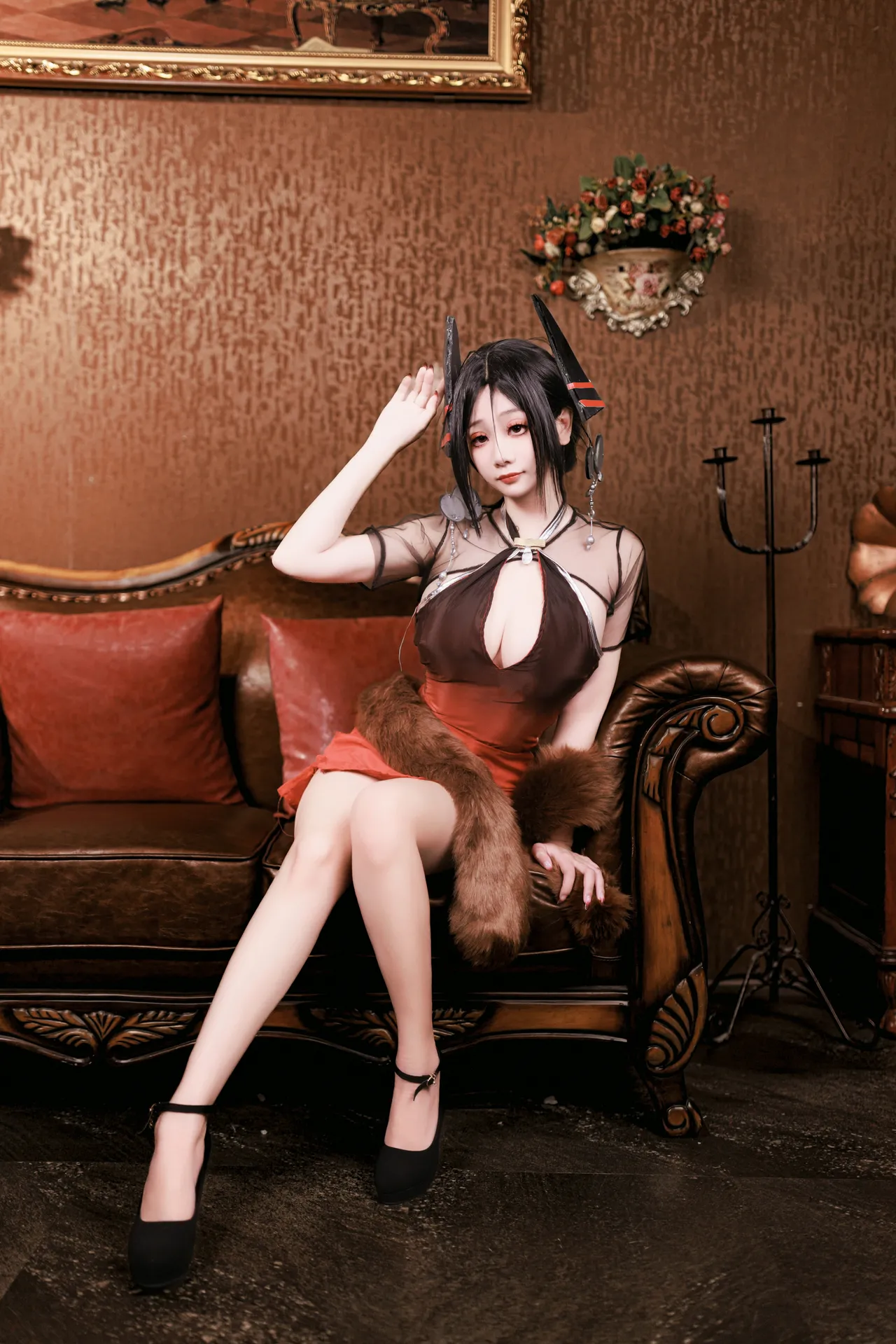 阿雪雪_yuki - 明日方舟 伊内丝 旗袍-erohere4.webp