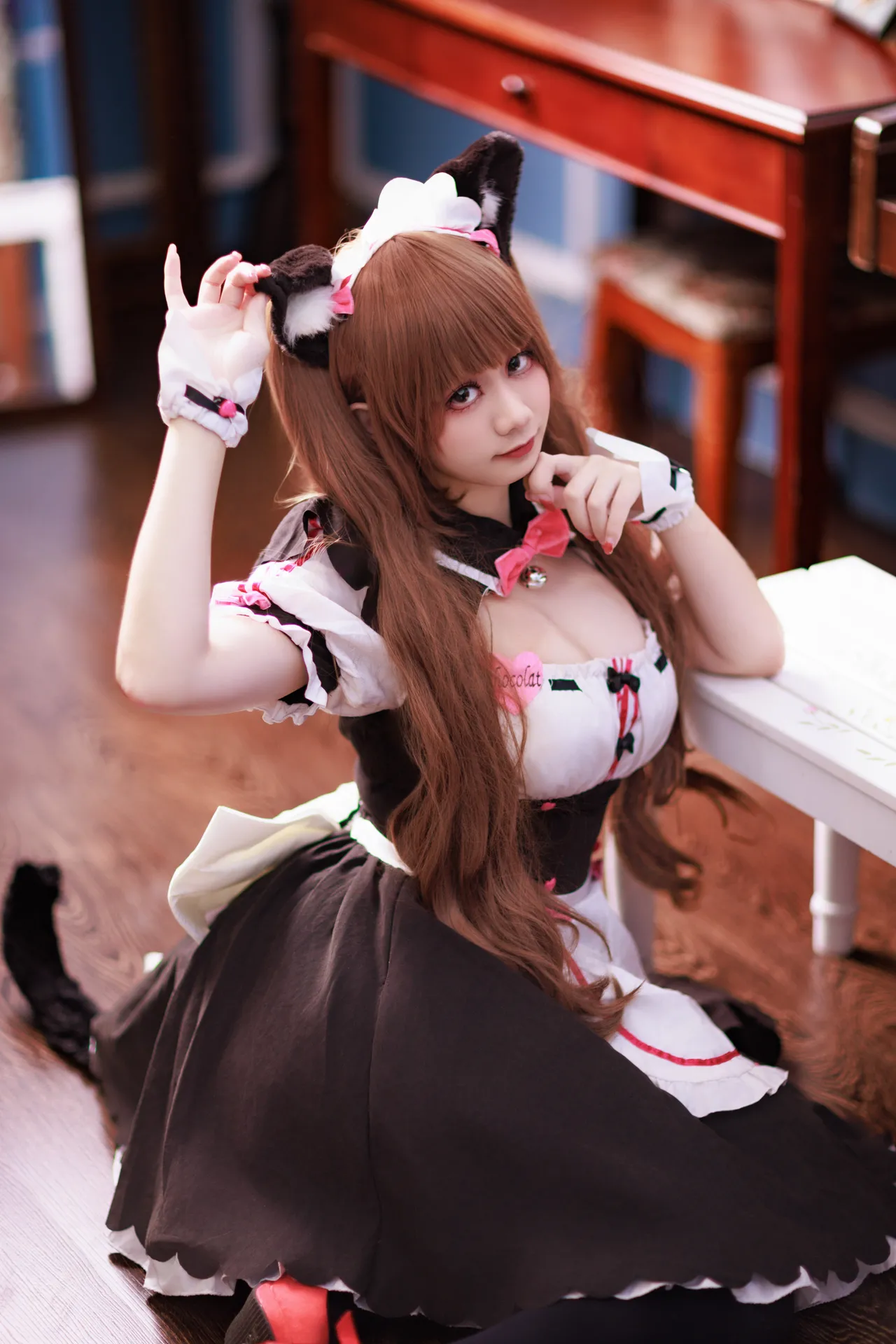 阿雪雪_yuki - 猫娘乐园 巧克力 女仆-erohere10.webp