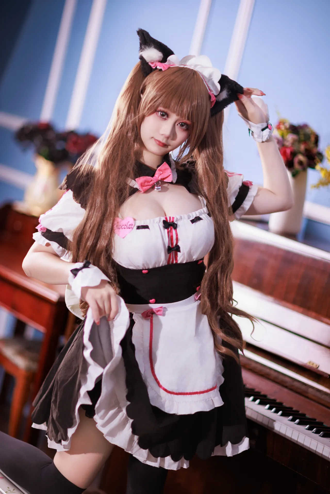 阿雪雪_yuki - 猫娘乐园 巧克力 女仆-erohere11.webp