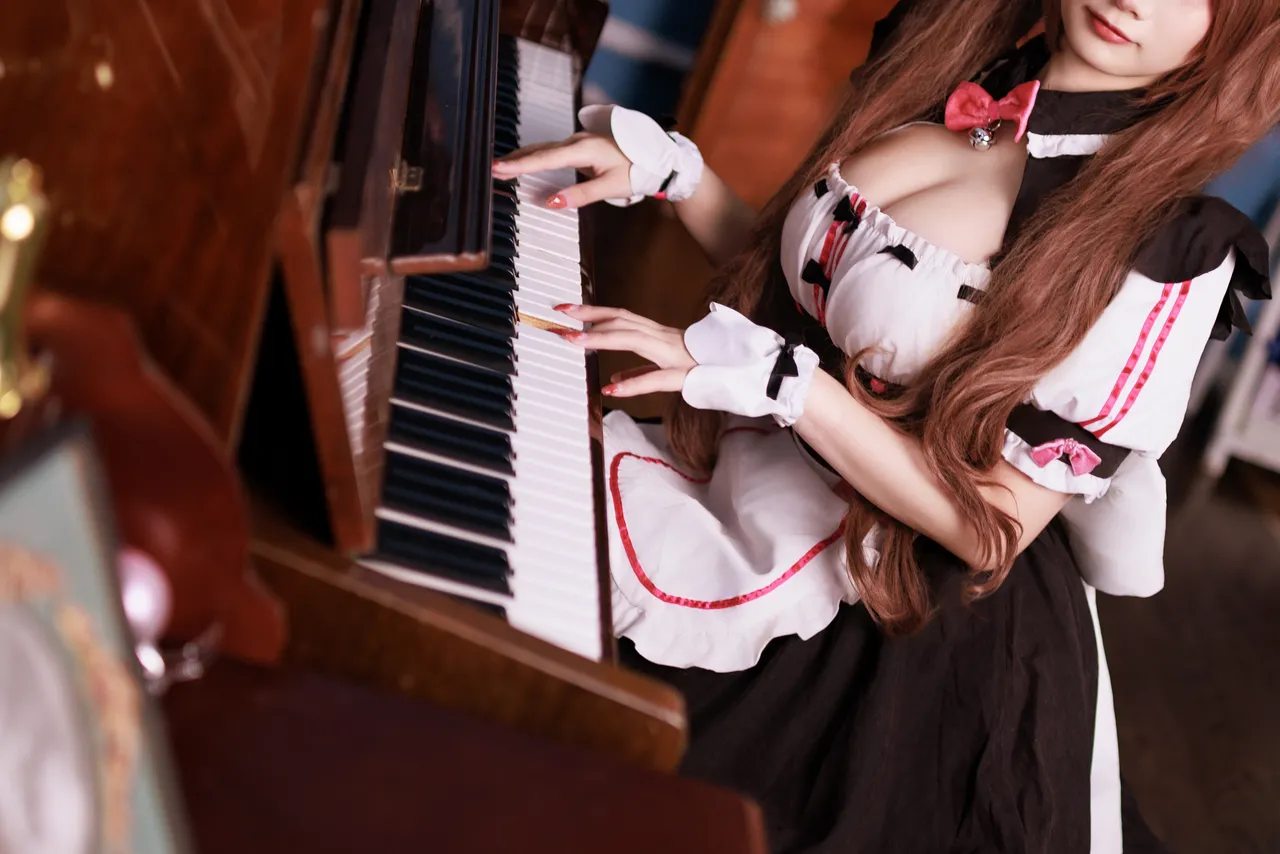 阿雪雪_yuki - 猫娘乐园 巧克力 女仆-erohere2.webp