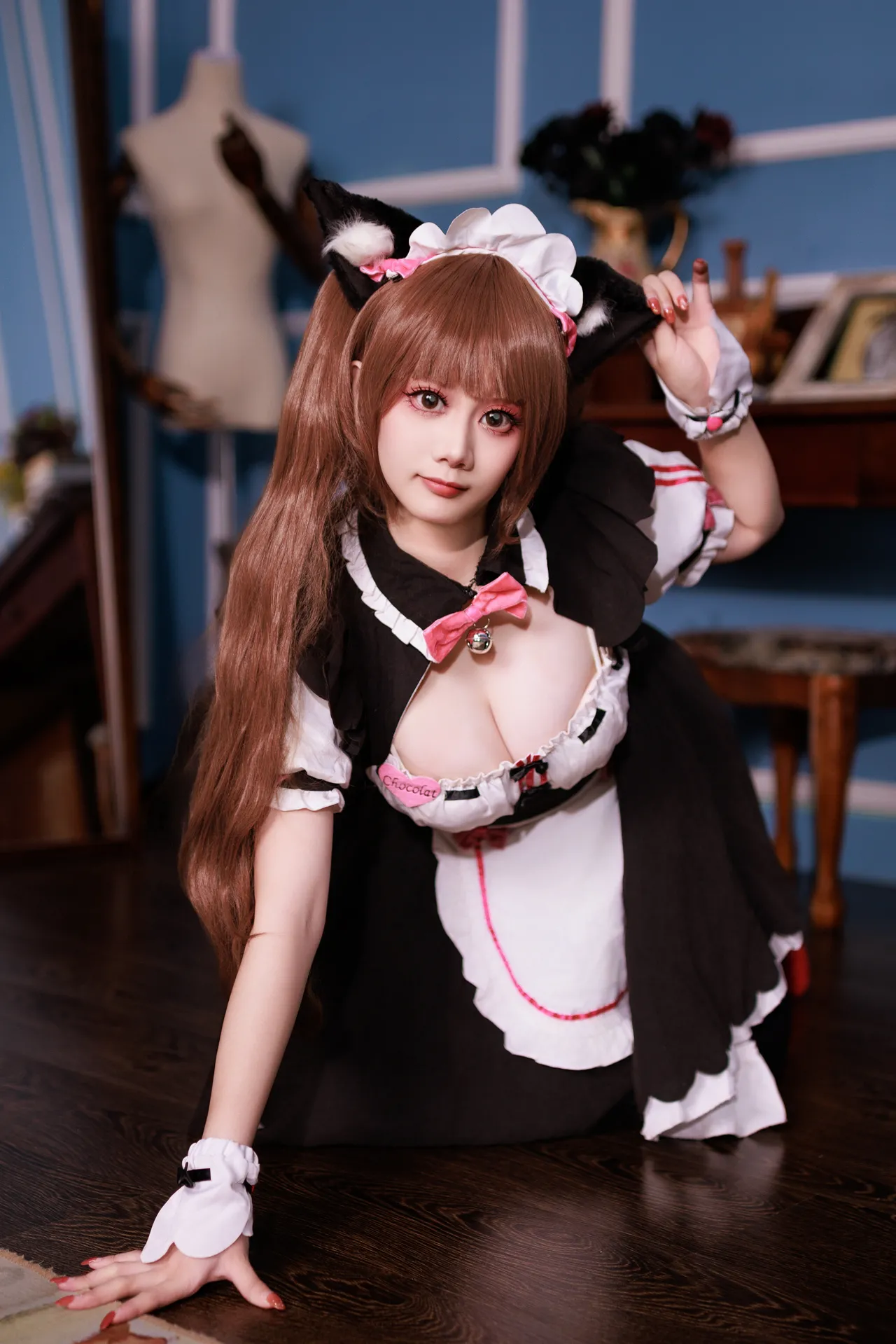 阿雪雪_yuki - 猫娘乐园 巧克力 女仆-erohere20.webp