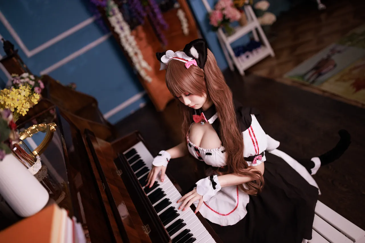 阿雪雪_yuki - 猫娘乐园 巧克力 女仆-erohere3.webp