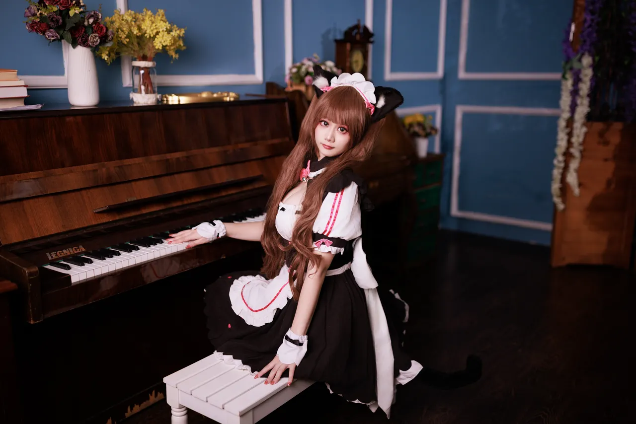 阿雪雪_yuki - 猫娘乐园 巧克力 女仆-erohere5.webp