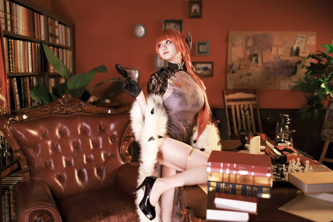 阿雪雪_yuki - 碧蓝航线 君主 旗袍-erohere12.webp
