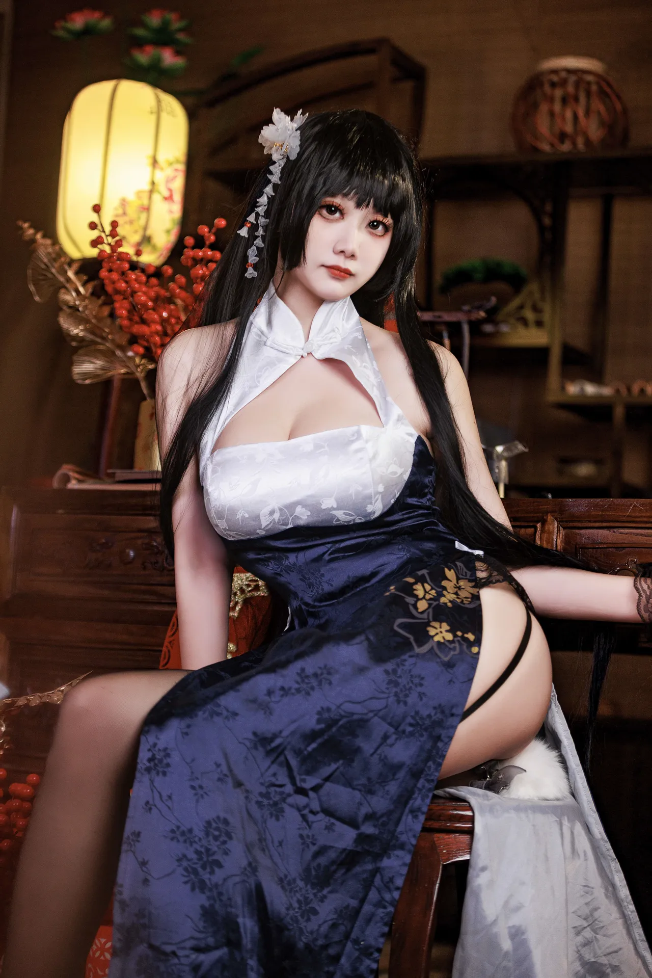 阿雪雪_yuki - 碧蓝航线 吾妻 旗袍-erohere10.webp