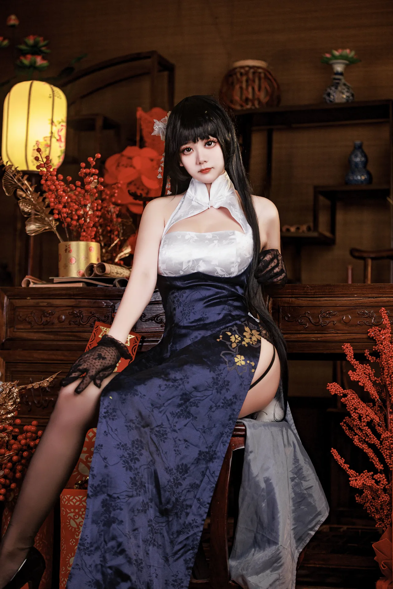 阿雪雪_yuki - 碧蓝航线 吾妻 旗袍-erohere11.webp