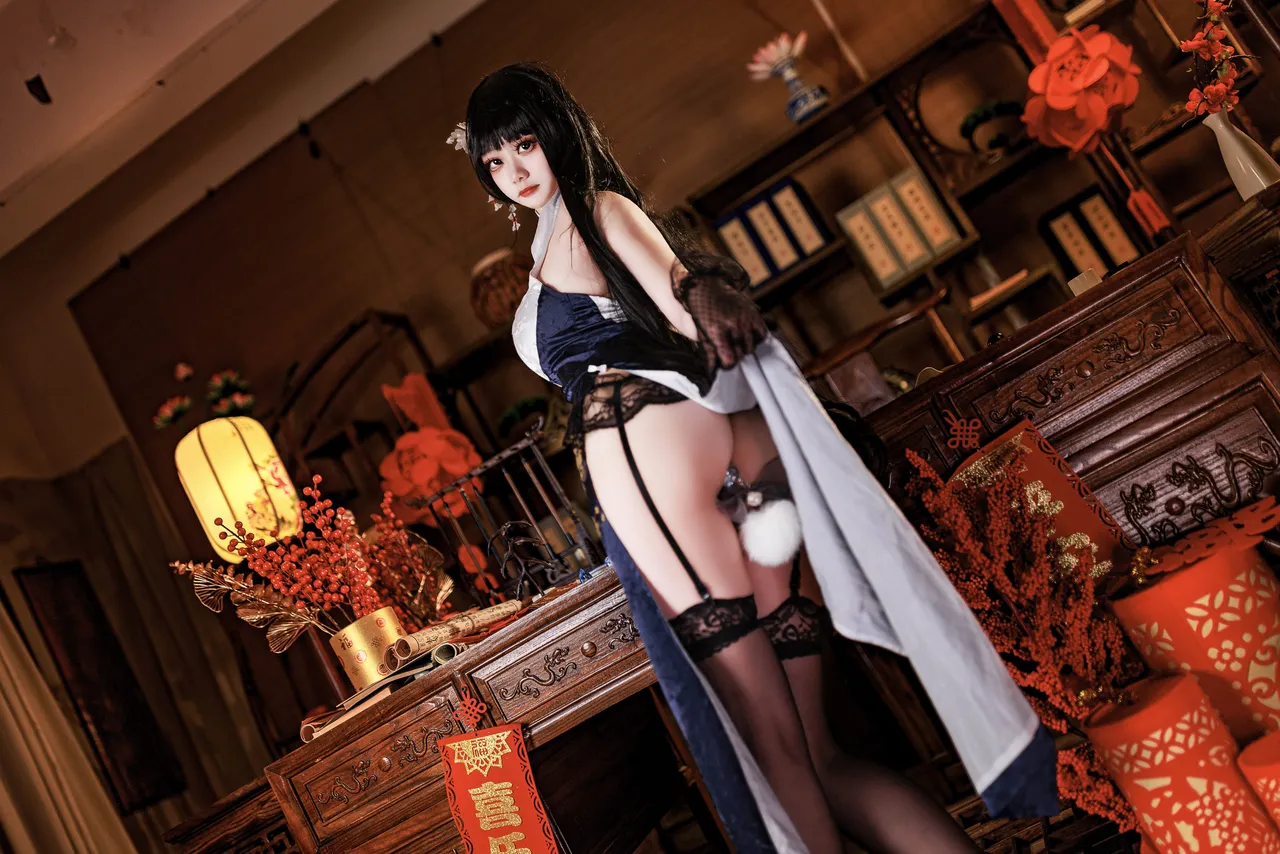 阿雪雪_yuki - 碧蓝航线 吾妻 旗袍-erohere15.webp