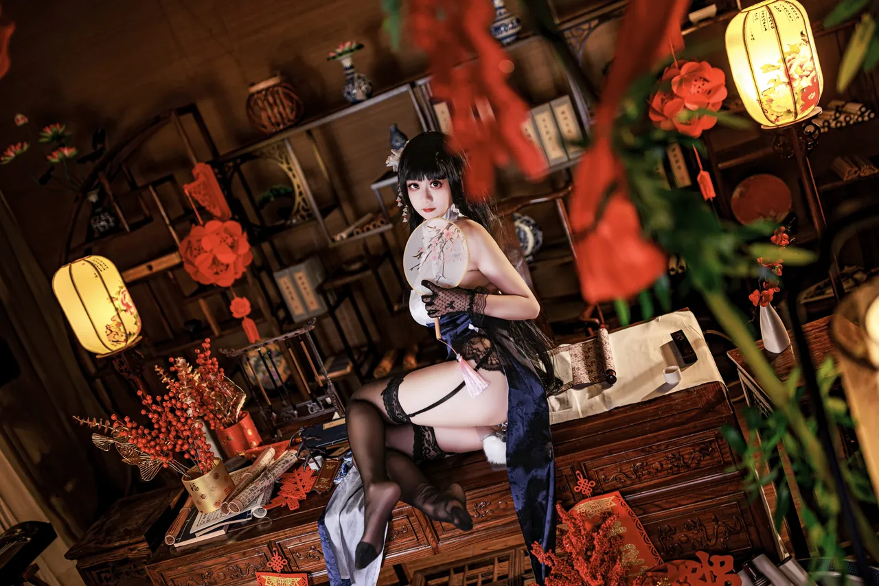 阿雪雪_yuki - 碧蓝航线 吾妻 旗袍-erohere30.webp