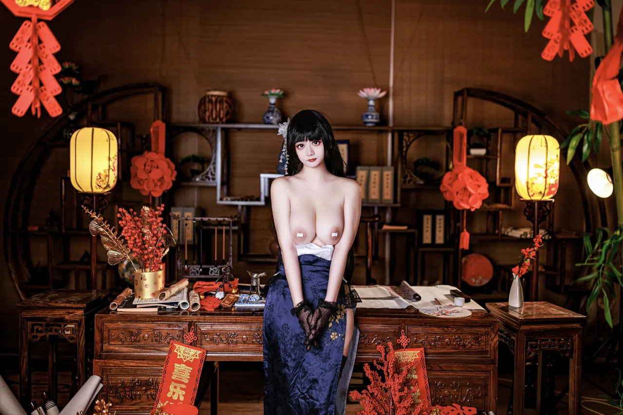 阿雪雪_yuki - 碧蓝航线 吾妻 旗袍-erohere49.webp