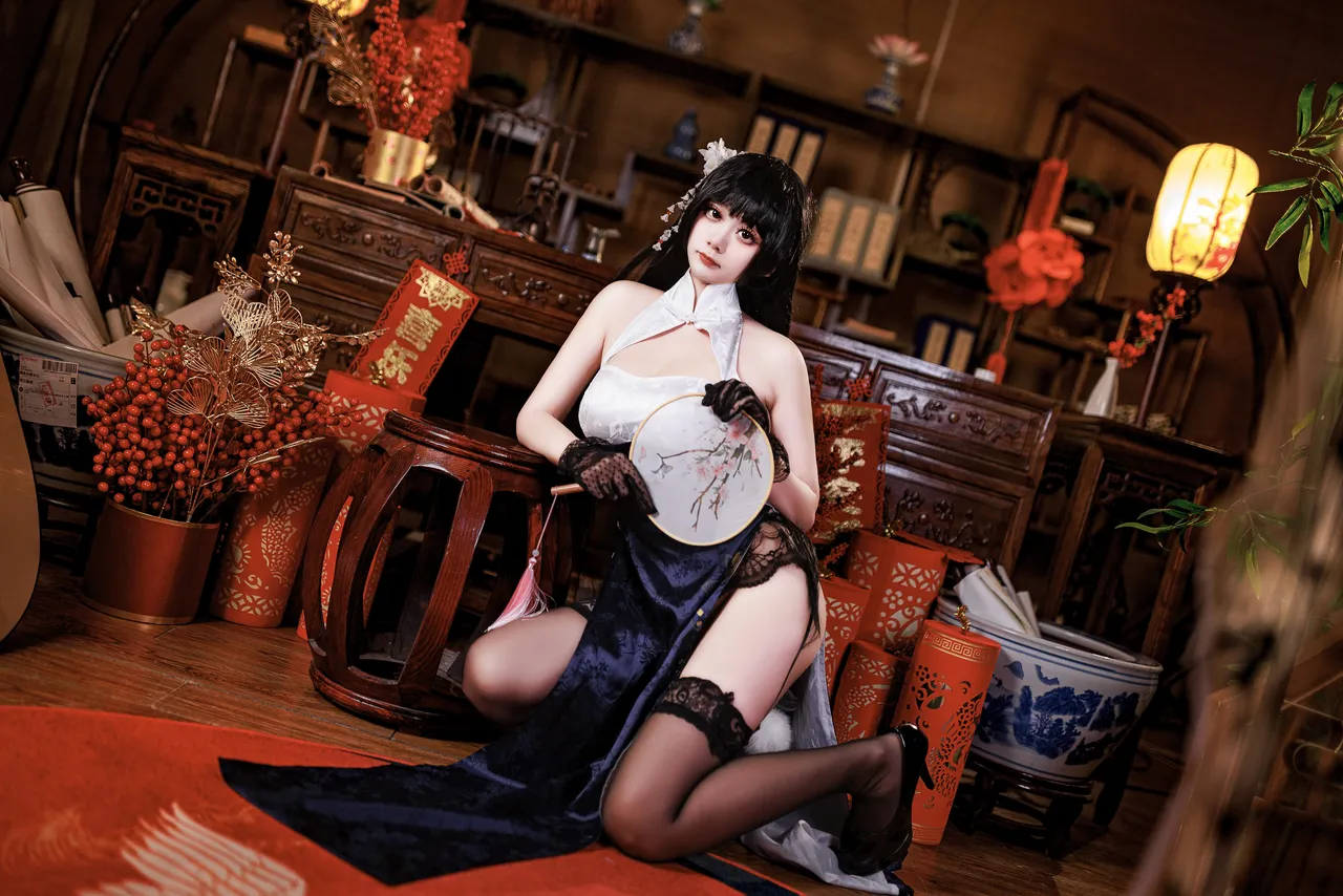 阿雪雪_yuki - 碧蓝航线 吾妻 旗袍-erohere5.webp