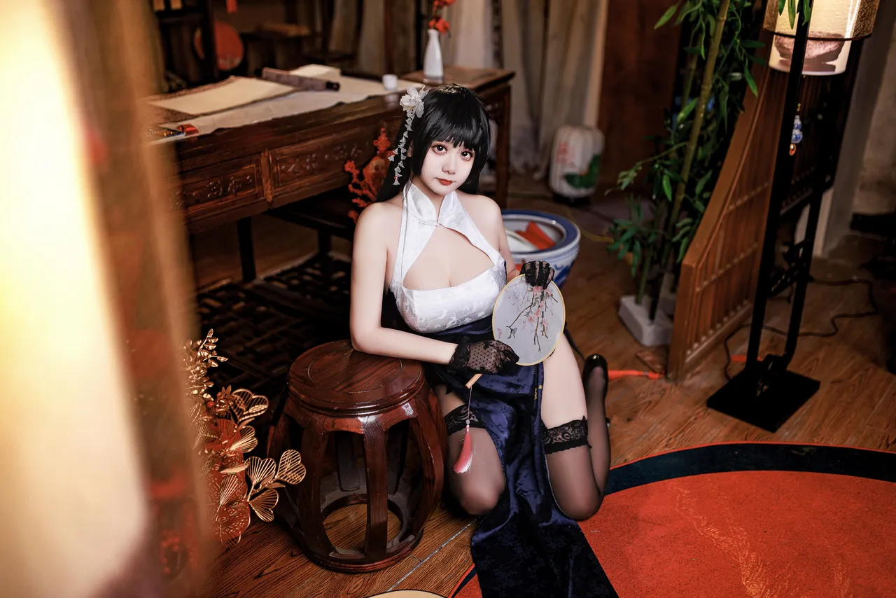 阿雪雪_yuki - 碧蓝航线 吾妻 旗袍-erohere6.webp
