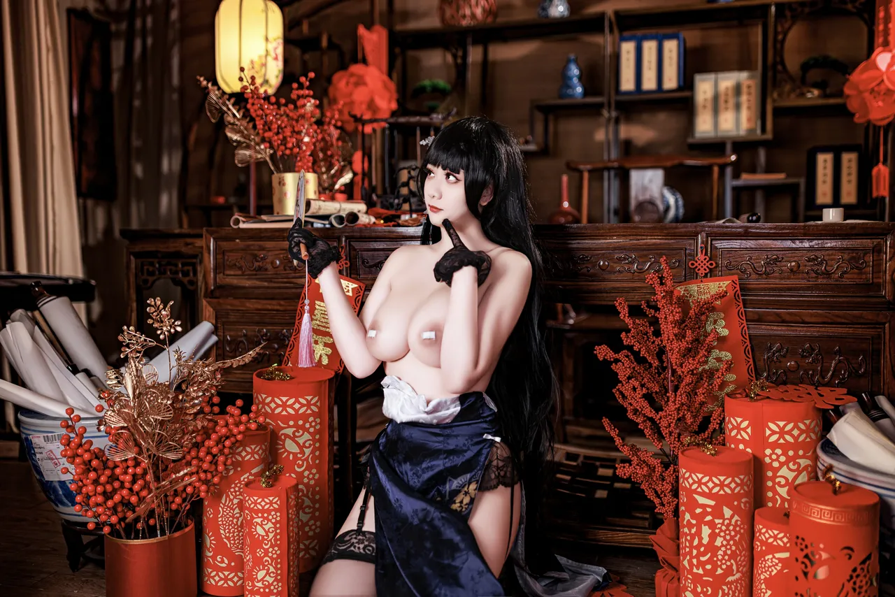 阿雪雪_yuki - 碧蓝航线 吾妻 旗袍-erohere62.webp
