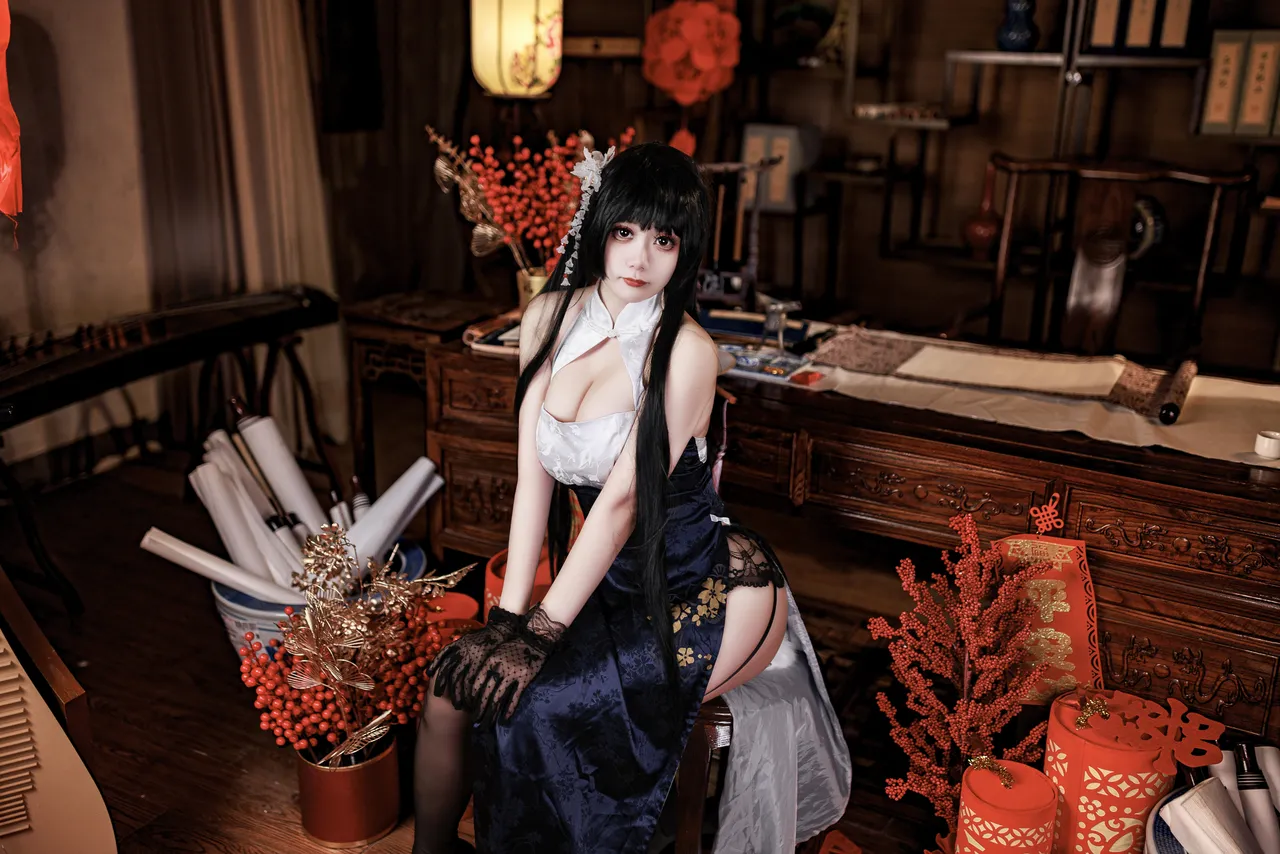 阿雪雪_yuki - 碧蓝航线 吾妻 旗袍-erohere9.webp