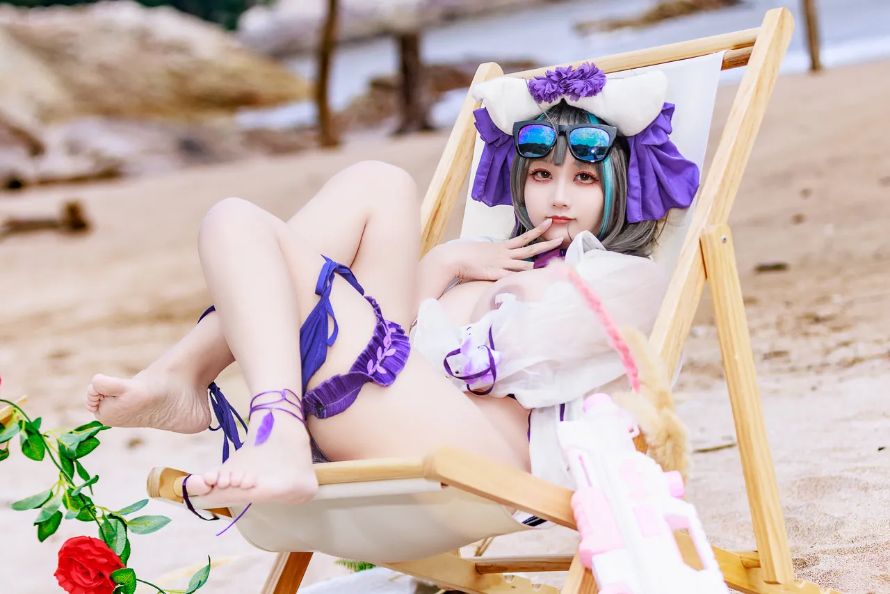 阿雪雪_yuki - 碧蓝航线 柴郡 泳装-erohere21.webp