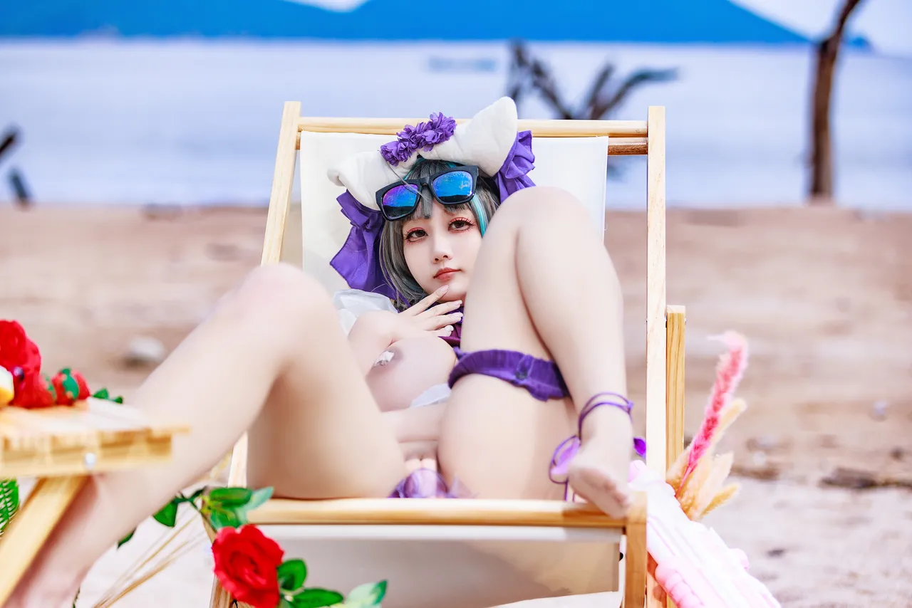 阿雪雪_yuki - 碧蓝航线 柴郡 泳装-erohere27.webp