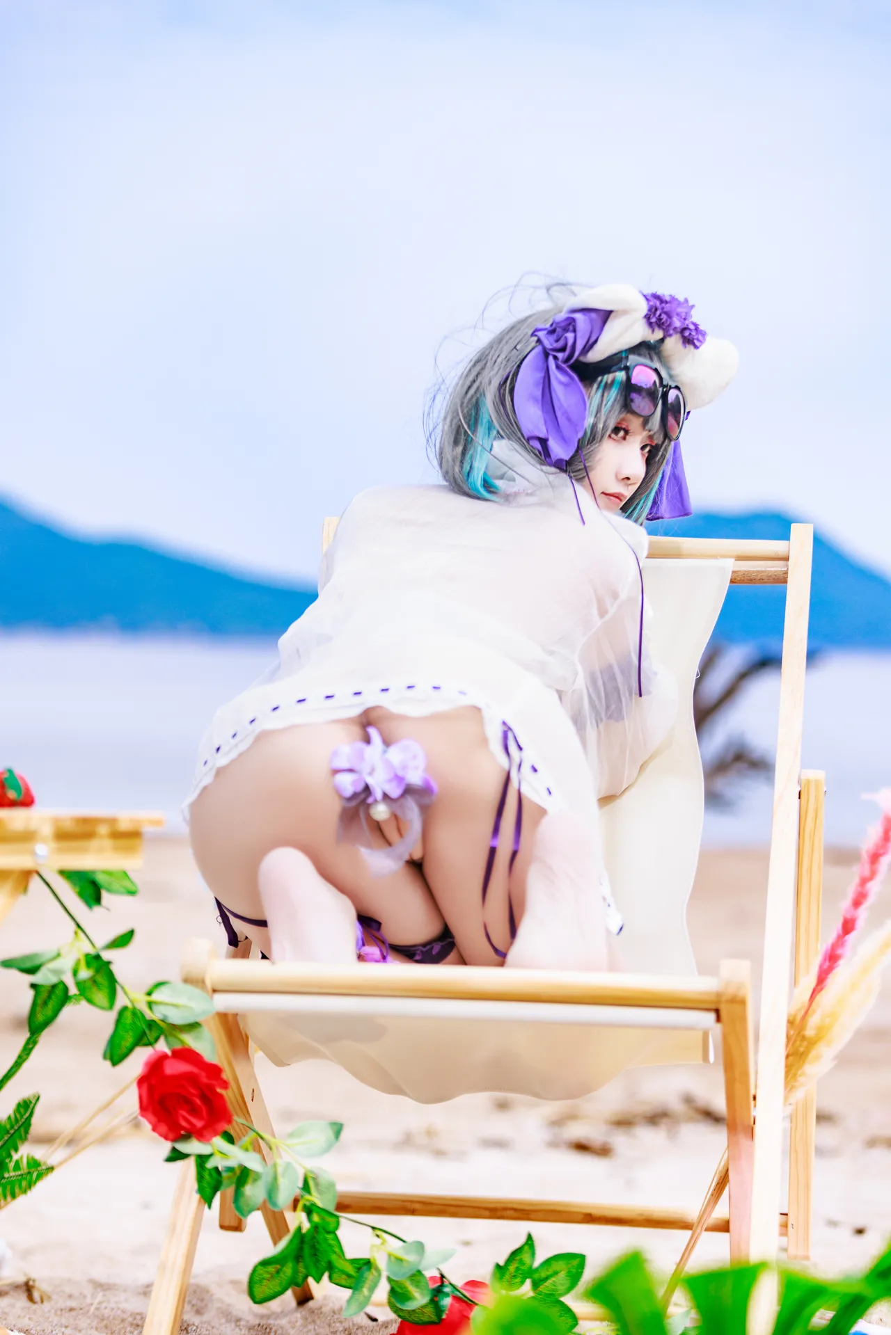 阿雪雪_yuki - 碧蓝航线 柴郡 泳装-erohere36.webp