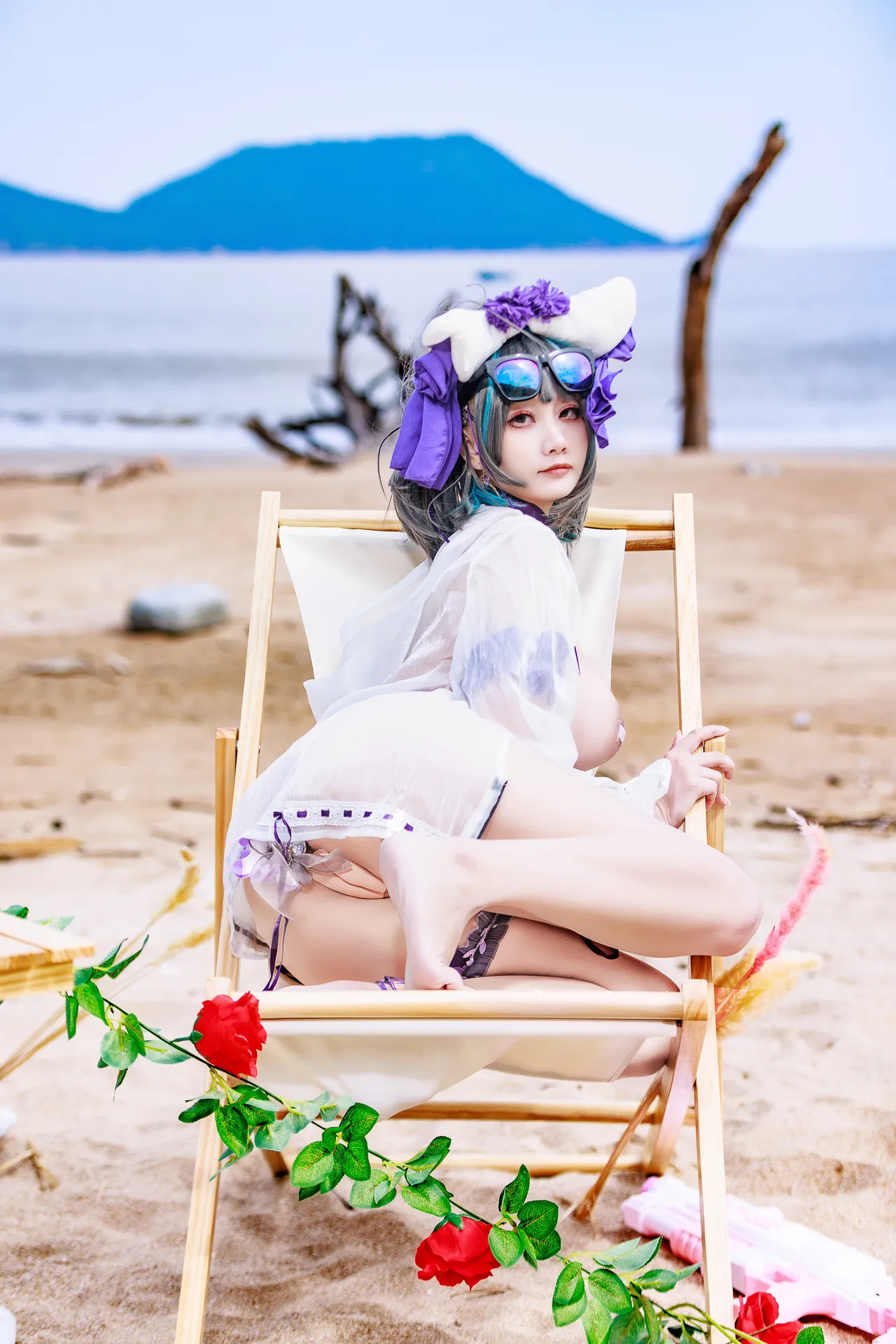 阿雪雪_yuki - 碧蓝航线 柴郡 泳装-erohere40.webp