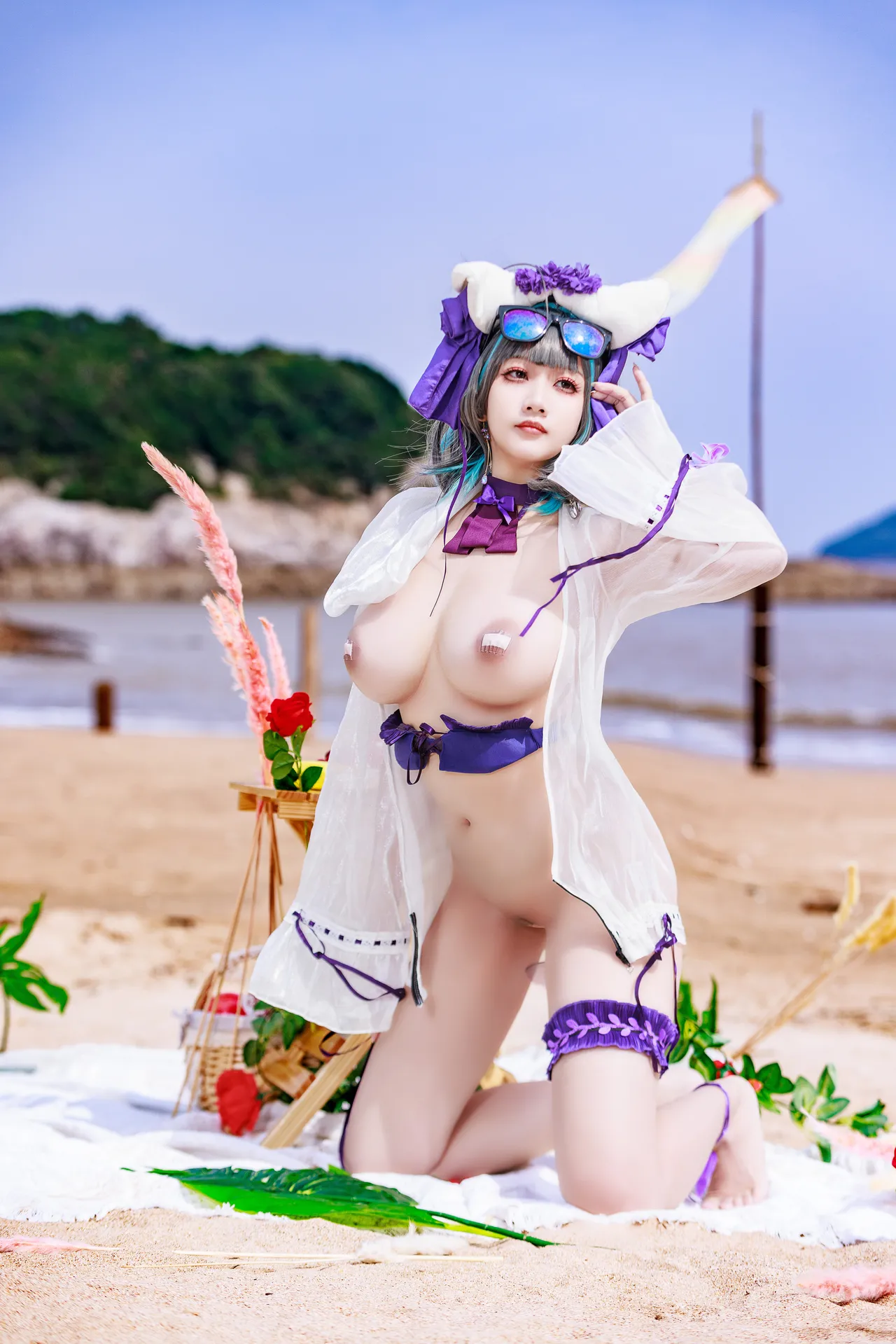 阿雪雪_yuki - 碧蓝航线 柴郡 泳装-erohere51.webp