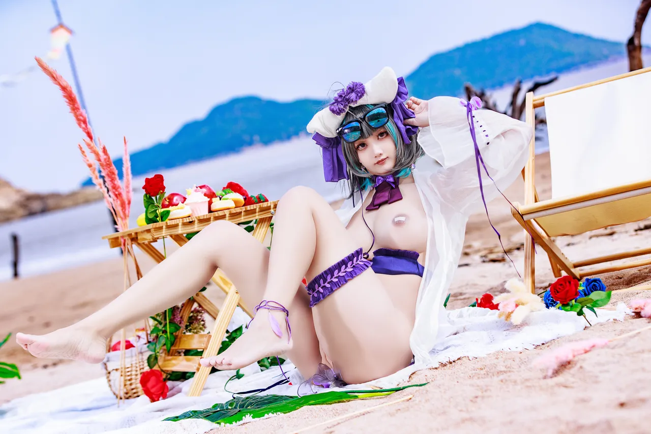 阿雪雪_yuki - 碧蓝航线 柴郡 泳装-erohere52.webp